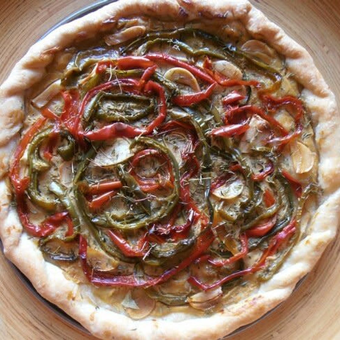 TARTE AUX POIVRONS RÔTIS