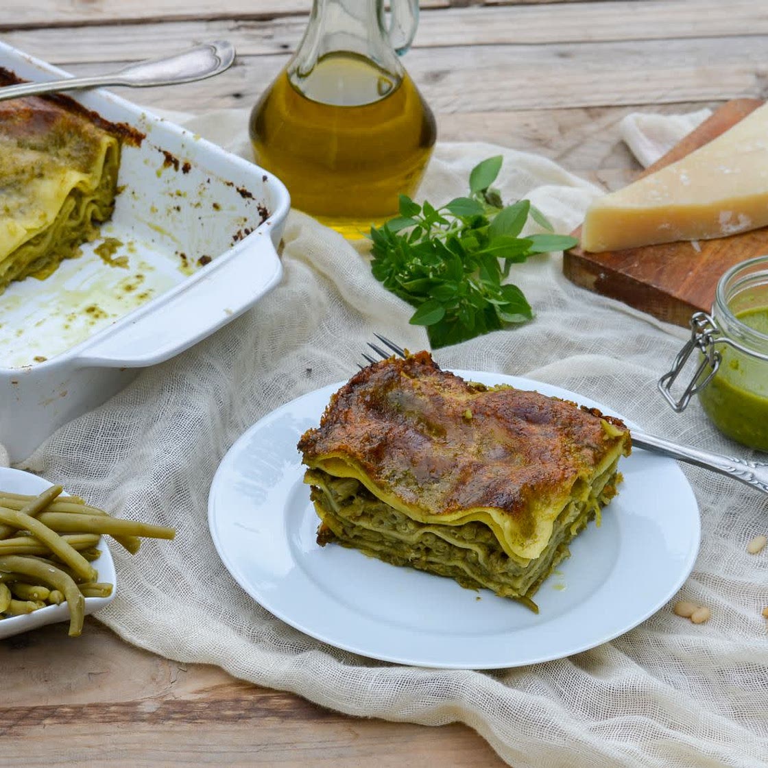LASAGNES D’ÉTÉ AU PESTO