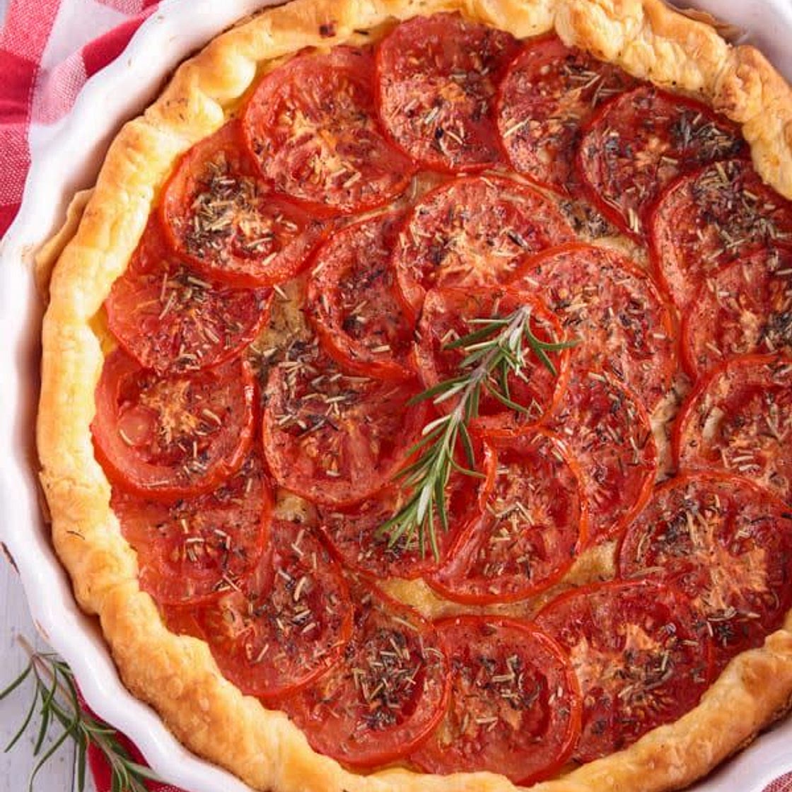 Tarte   À LA TOMATE ET MOUTARDE