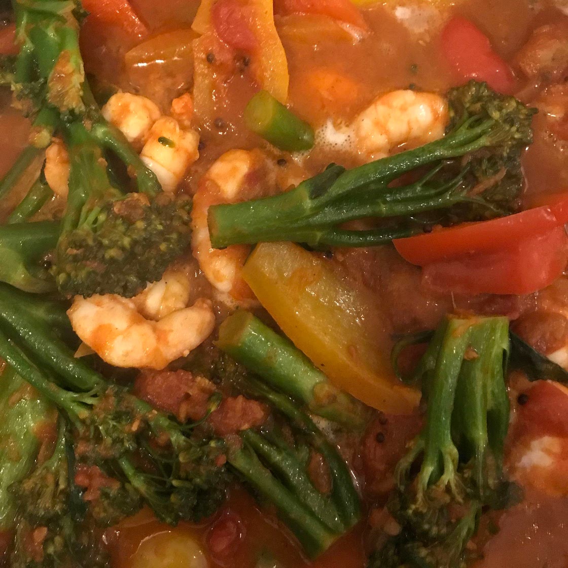 Sasha’s prawn curry