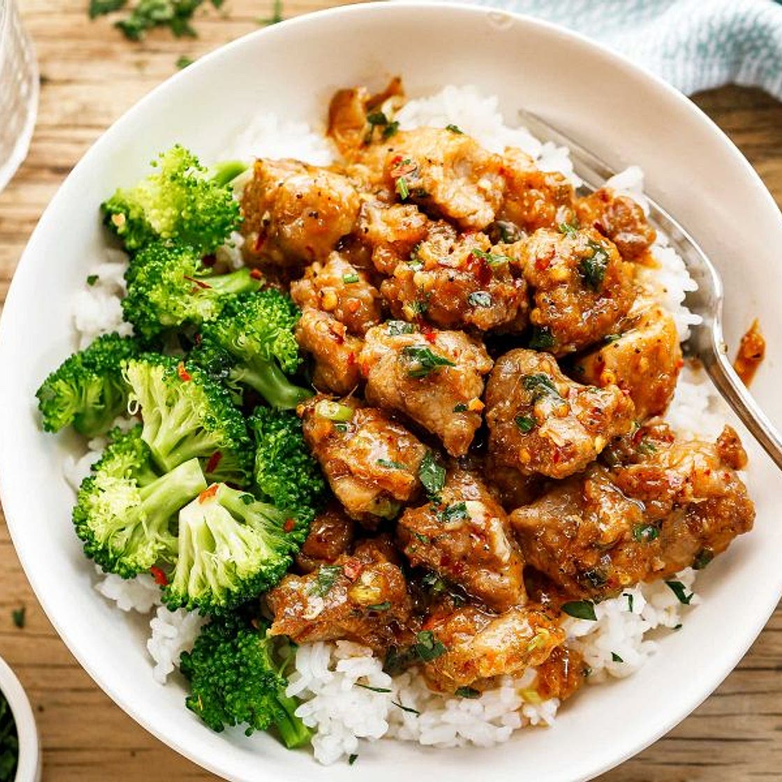 Honey Garlic Pork Rice Bowl