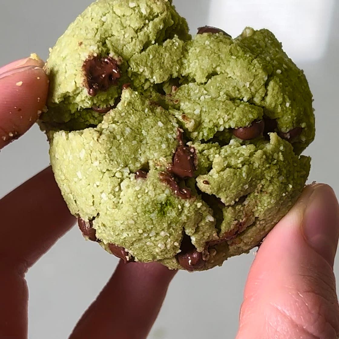 Vanilla Bean Matcha Cookies 