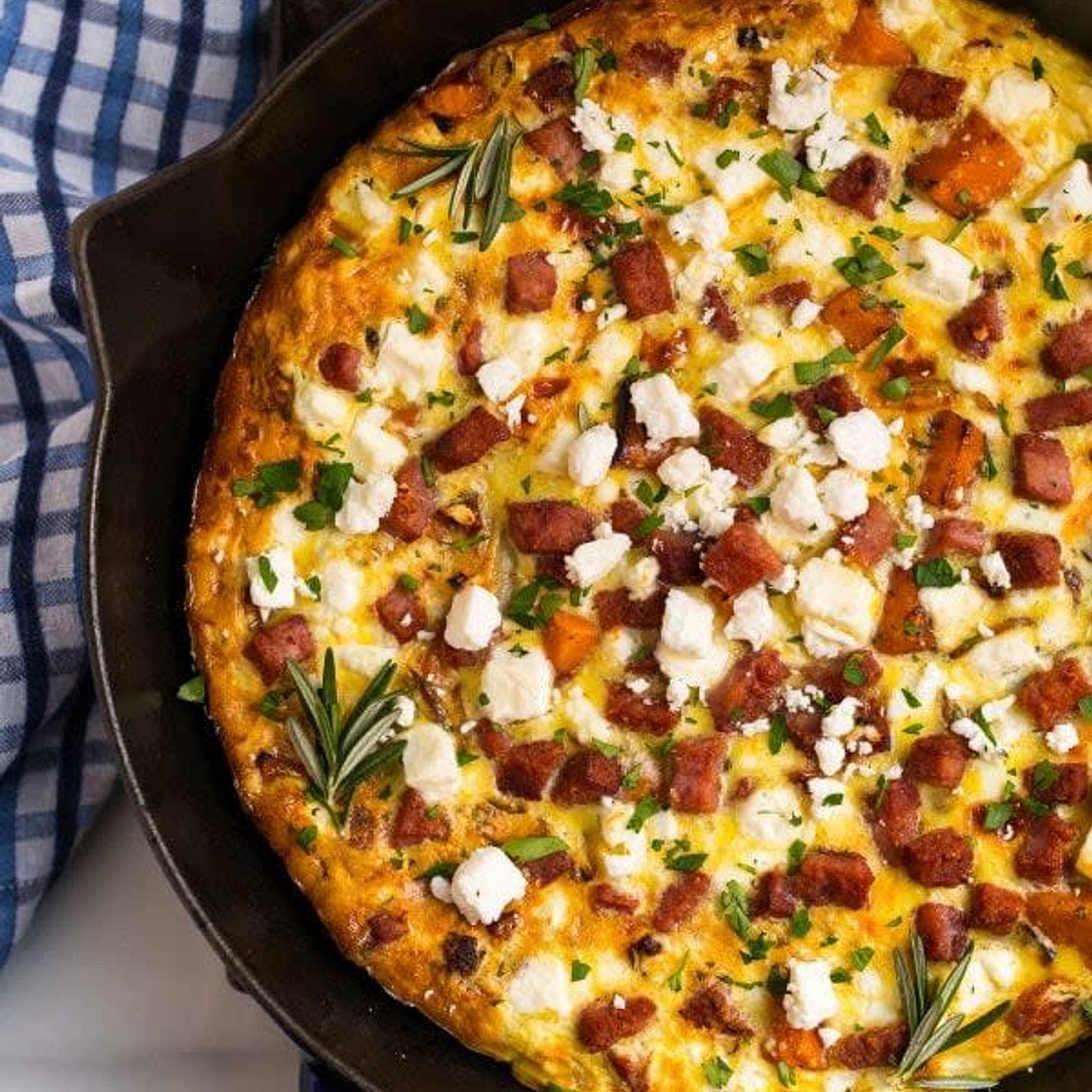 Cheesy Sweet Potato Breakfast Frittata