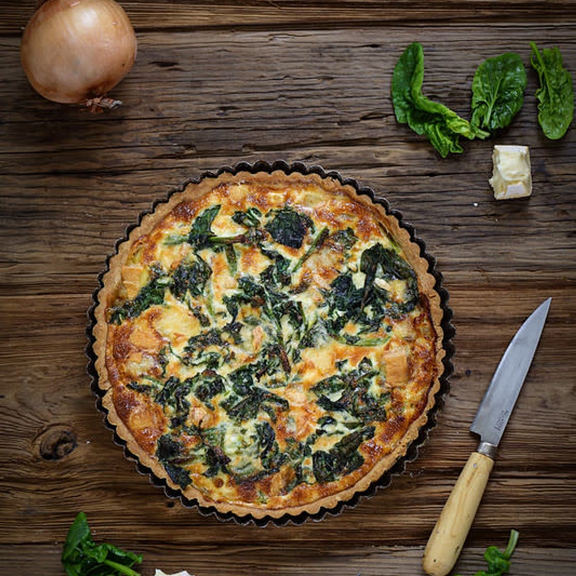 Quiche oignons epinard roblochon (ok)