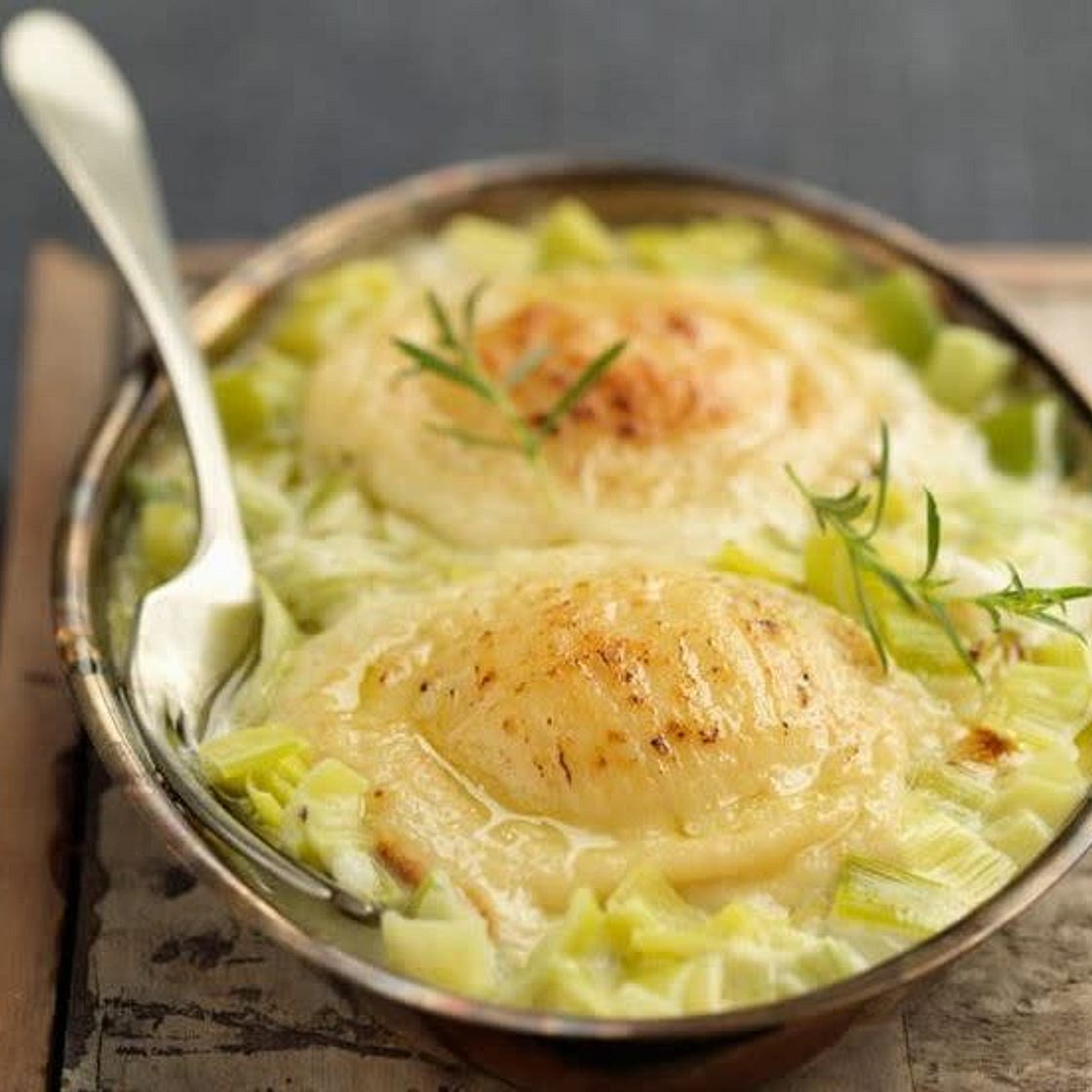 Fondue poireaux chèvres