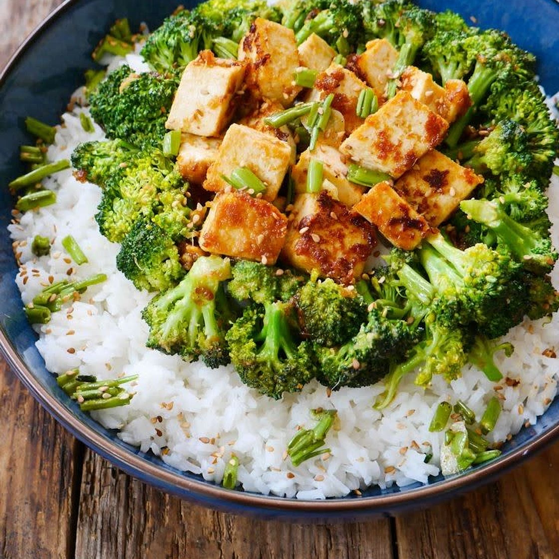 Tofu et brocoli sauté a l'asiatique