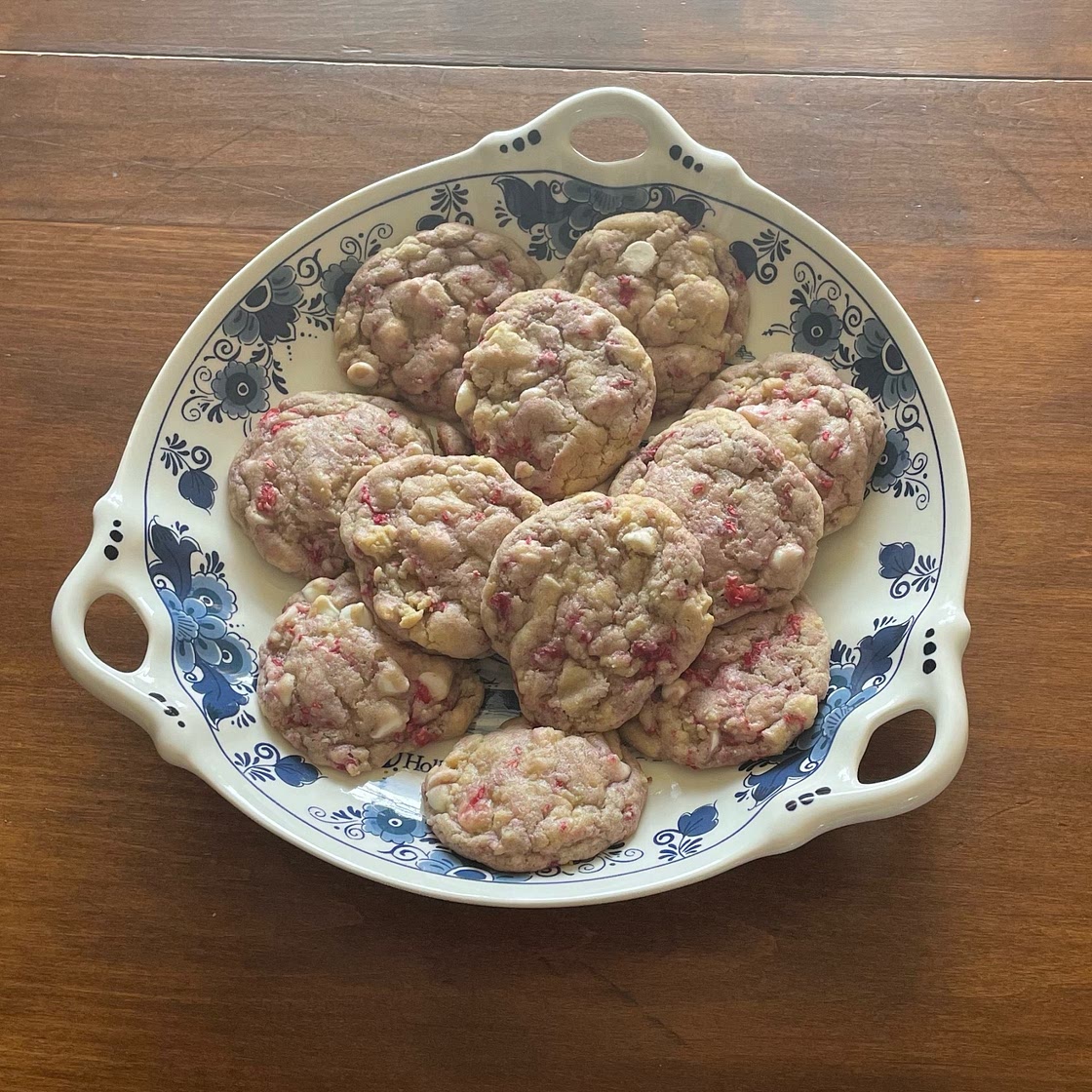 White Chocolate and Raspberry Cookies