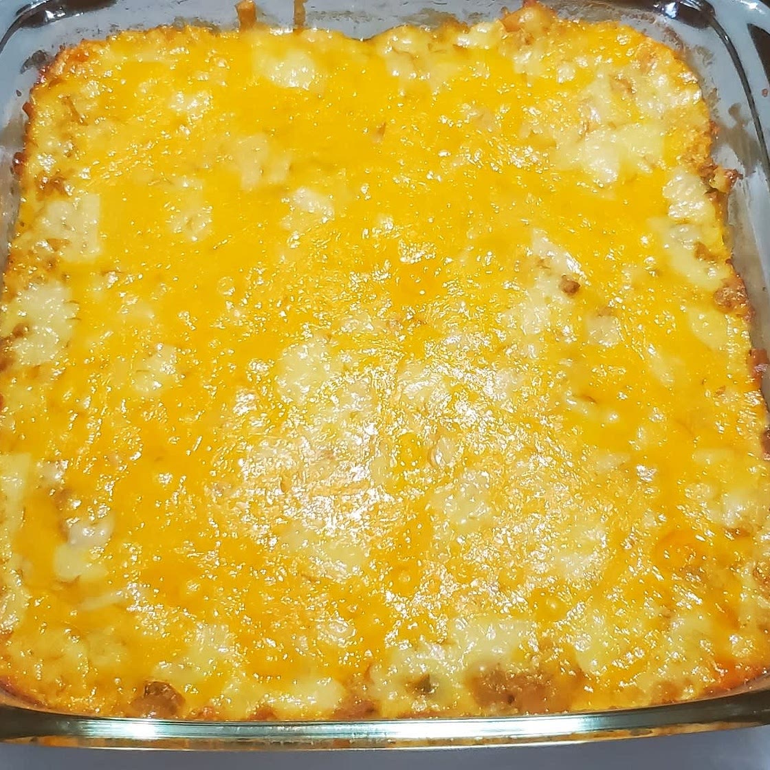 "Tater tot" casserole