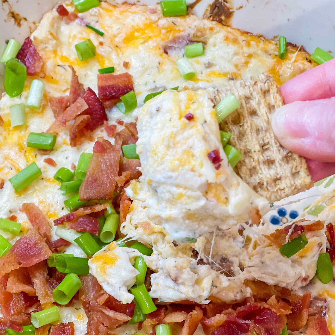 Chicken bacon cheese dip 
