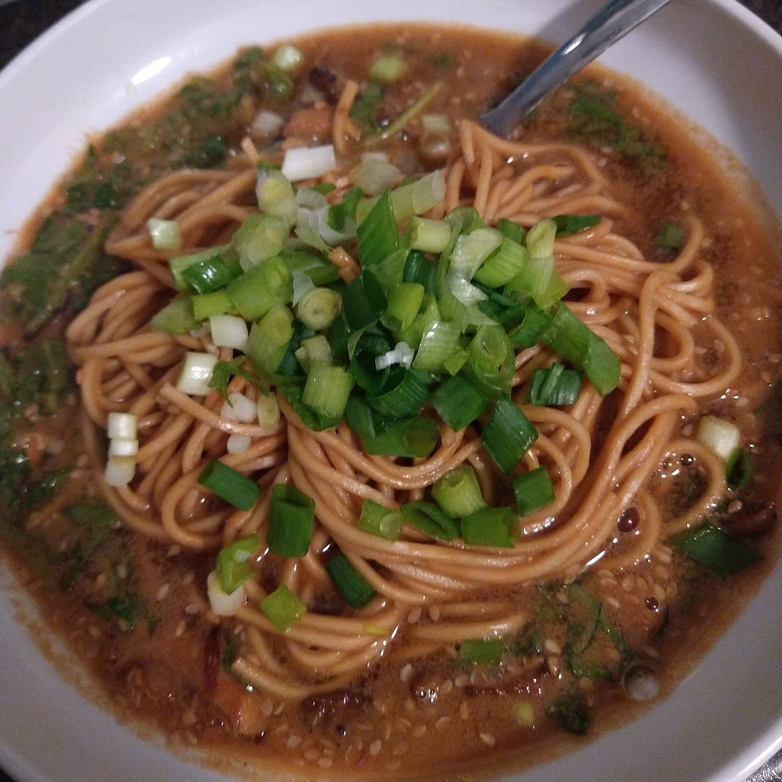 30 Minute Saucy Ginger Sesame Noodles with Caramelized Mushrooms
