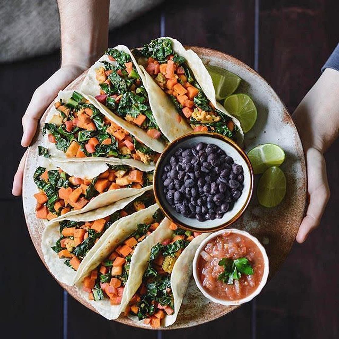 Sweet Potato and Kale Tacos