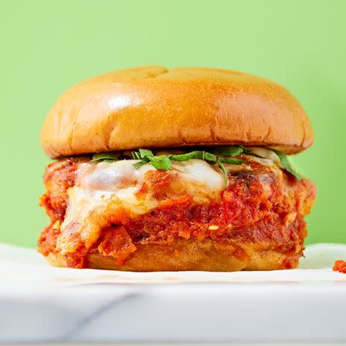 Chicken Parm Burger from Delish.com
