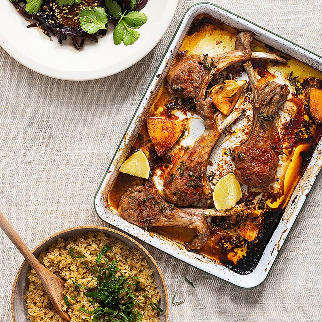 Côtelettes d'agneau au citron et sauce soja