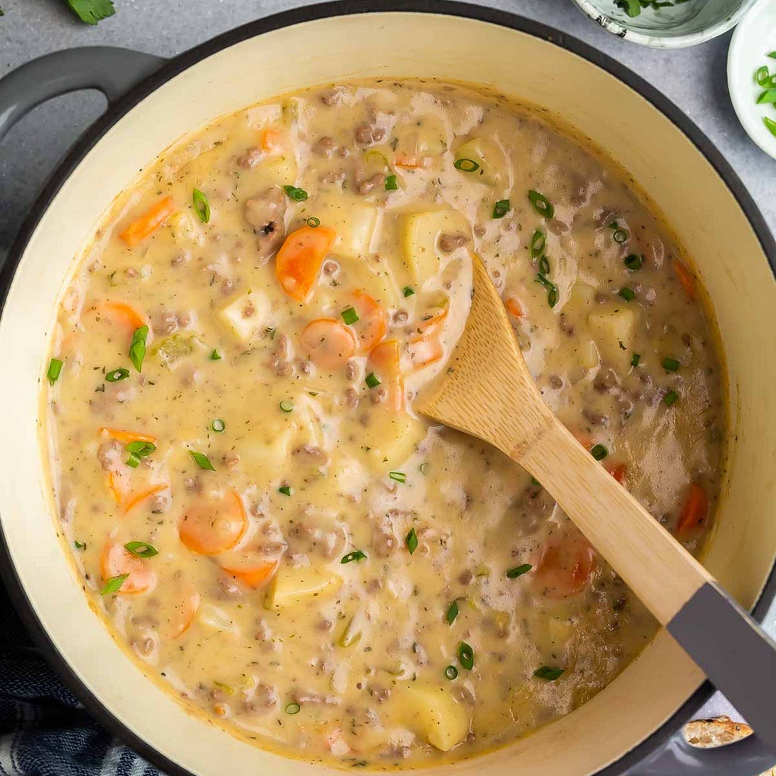 Cheeseburger Soup