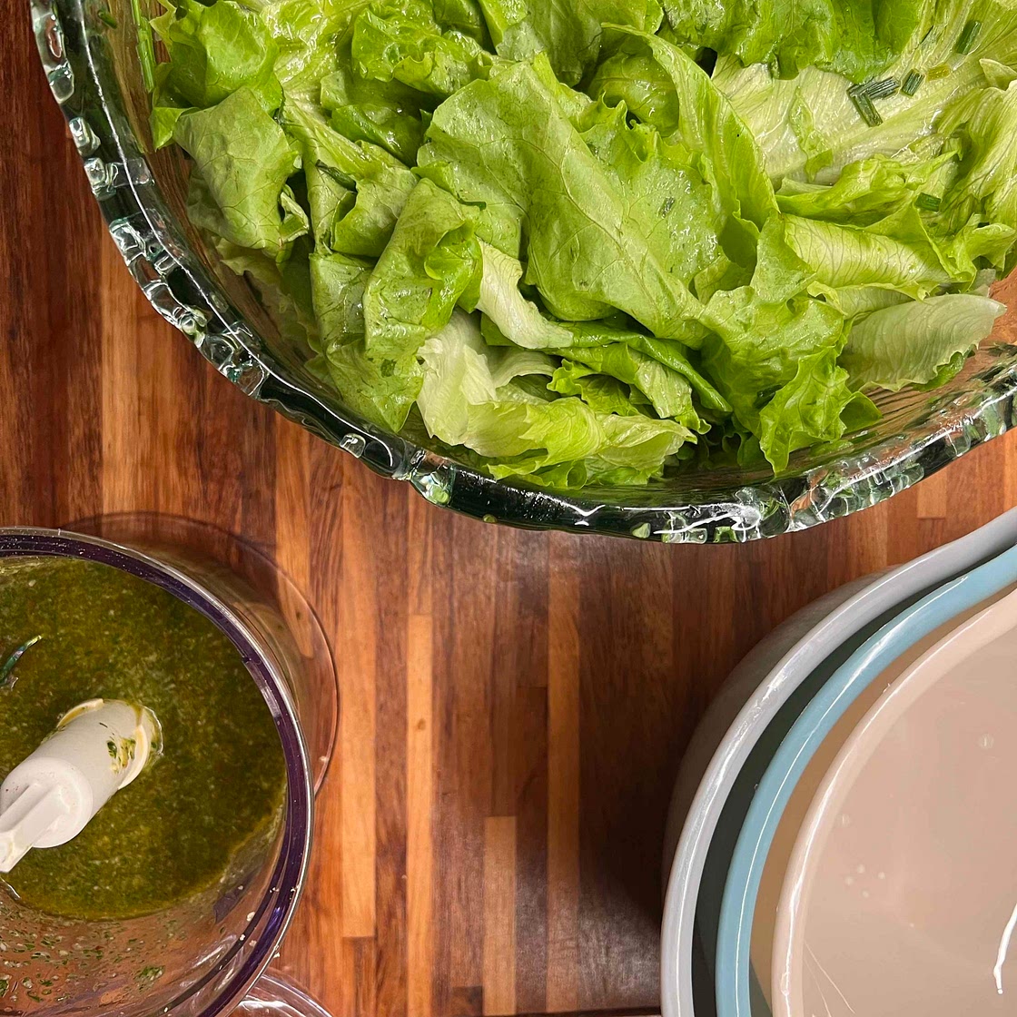 Avocado and butter lettuce