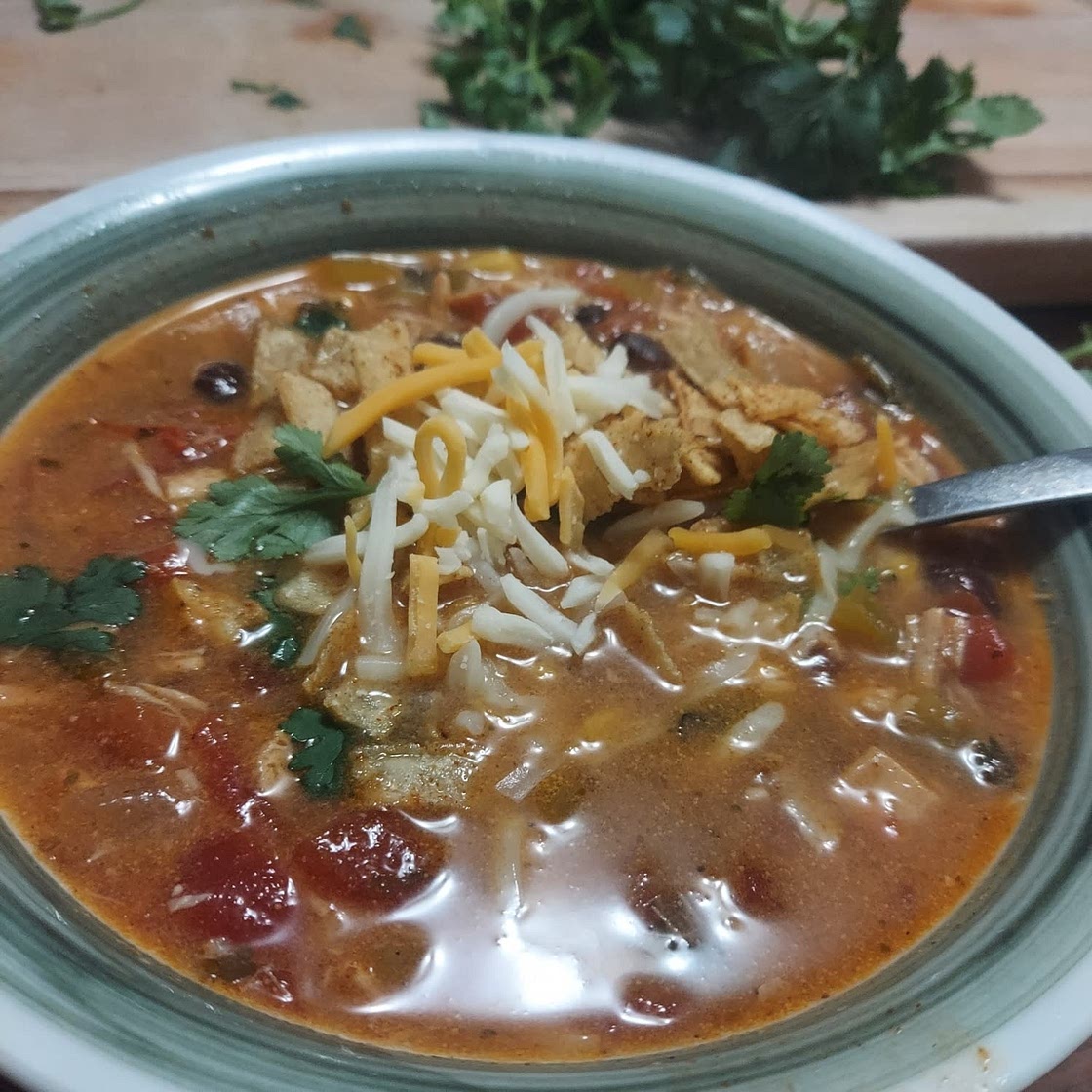 Crockpot Chicken Tortilla Soup