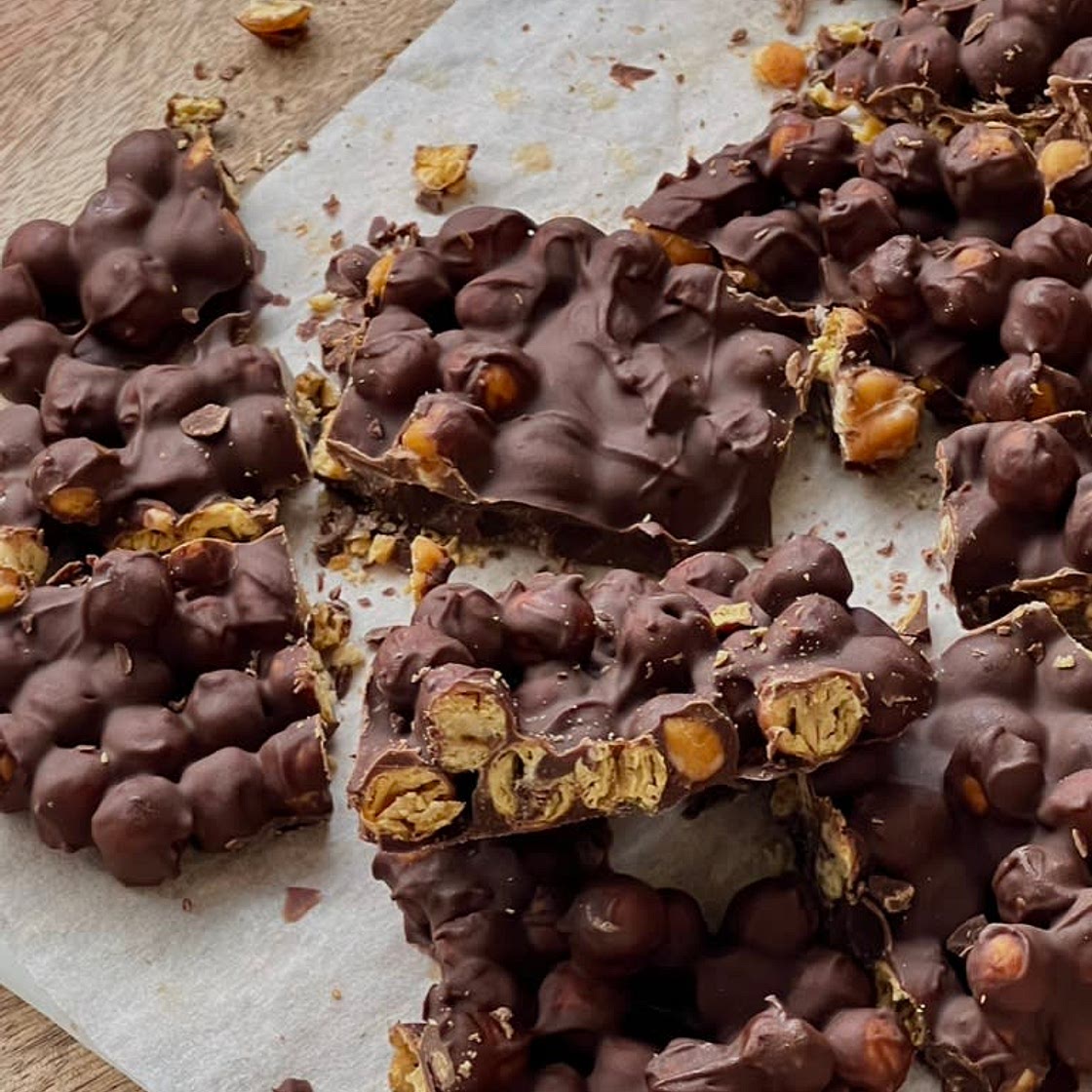 chocolate chickpea bark
