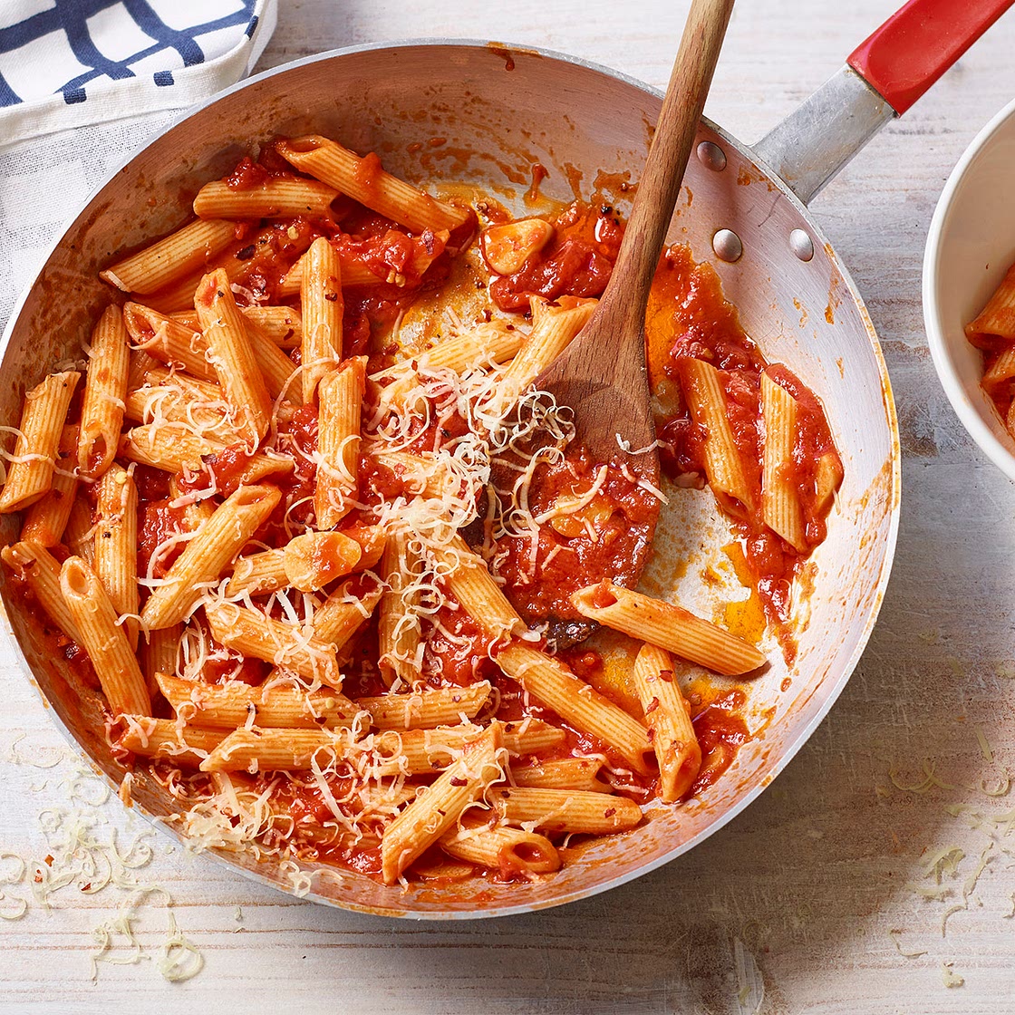 Budget arrabiata pasta