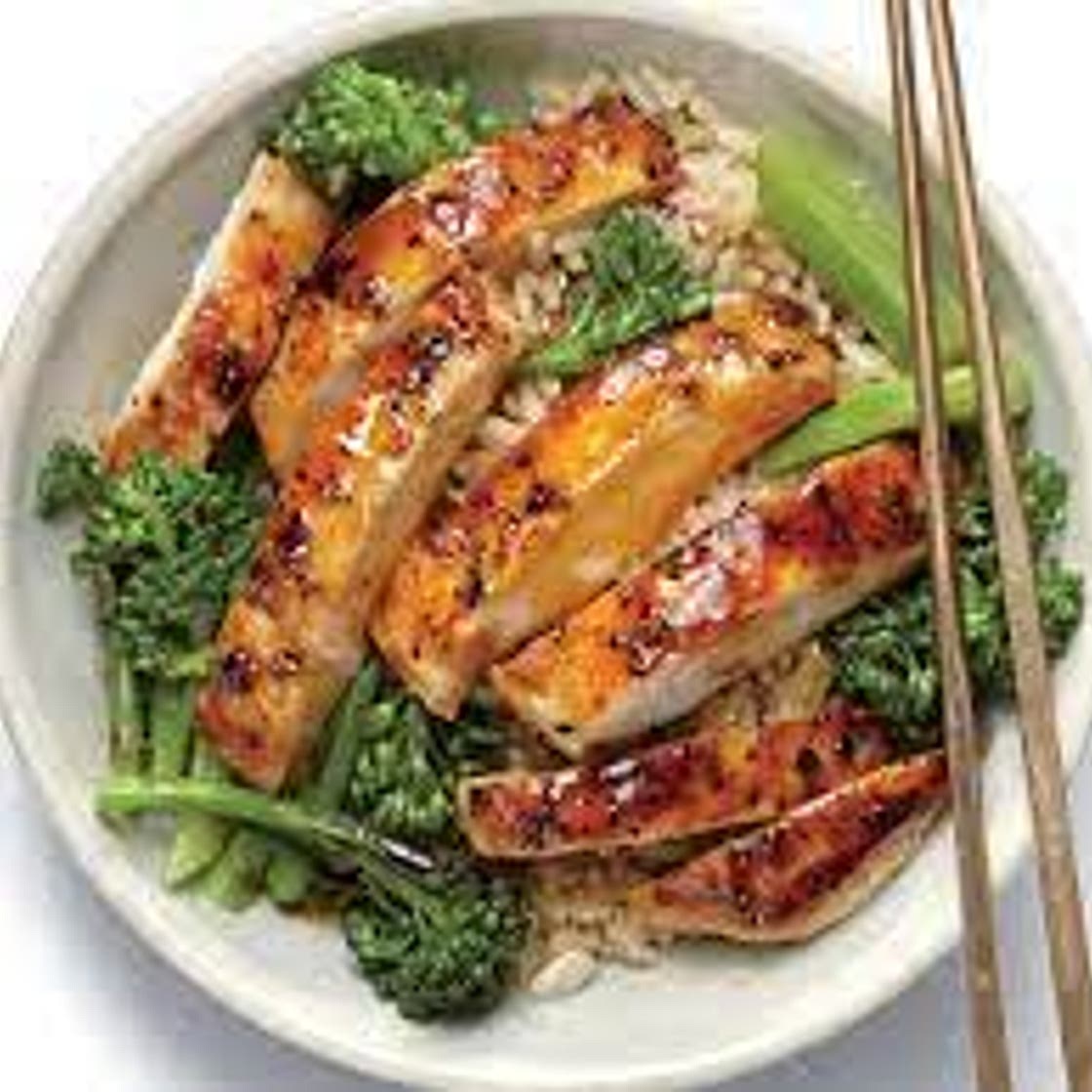 Lemon chicken teriyaki rice bowl recipe