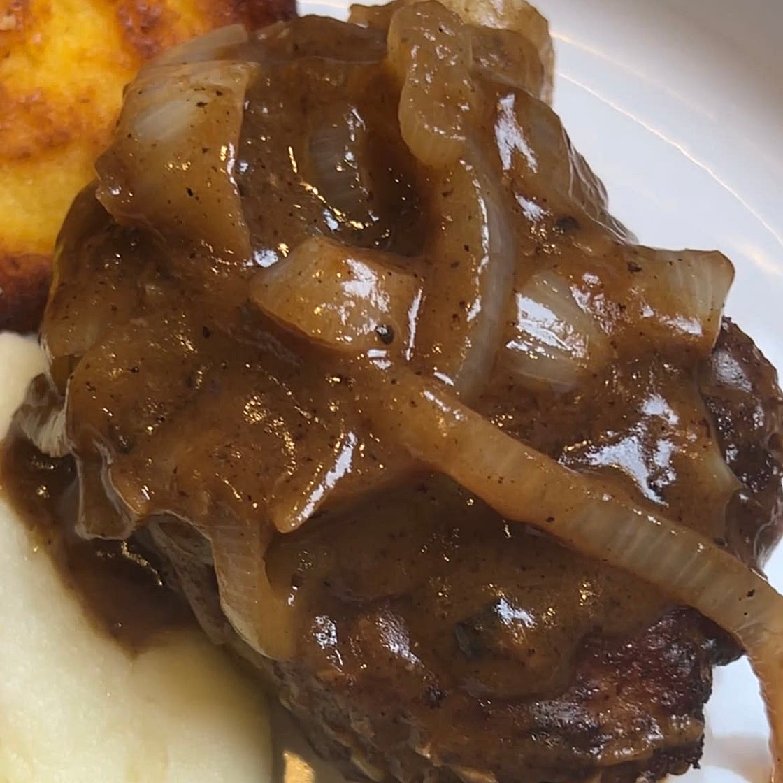Hamburger Steak with Onion Gravy