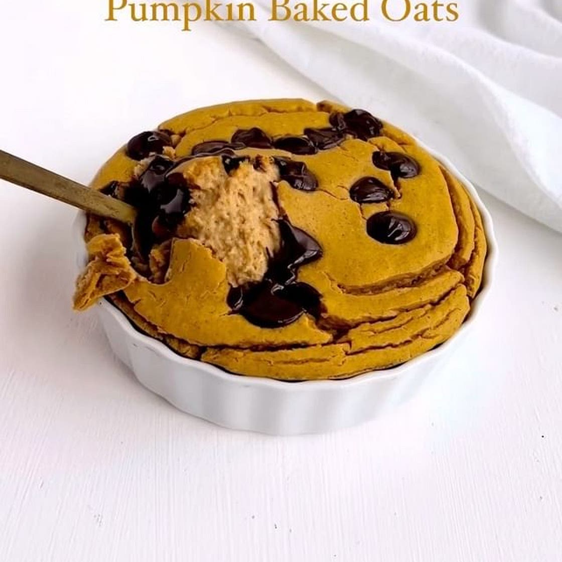Creamy Pumpkin Baked Oats