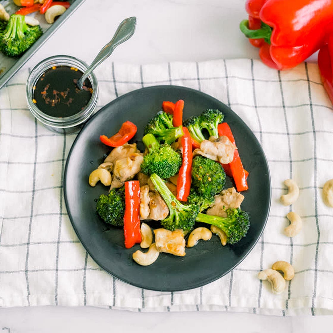 Sheet Pan Cashew Chicken