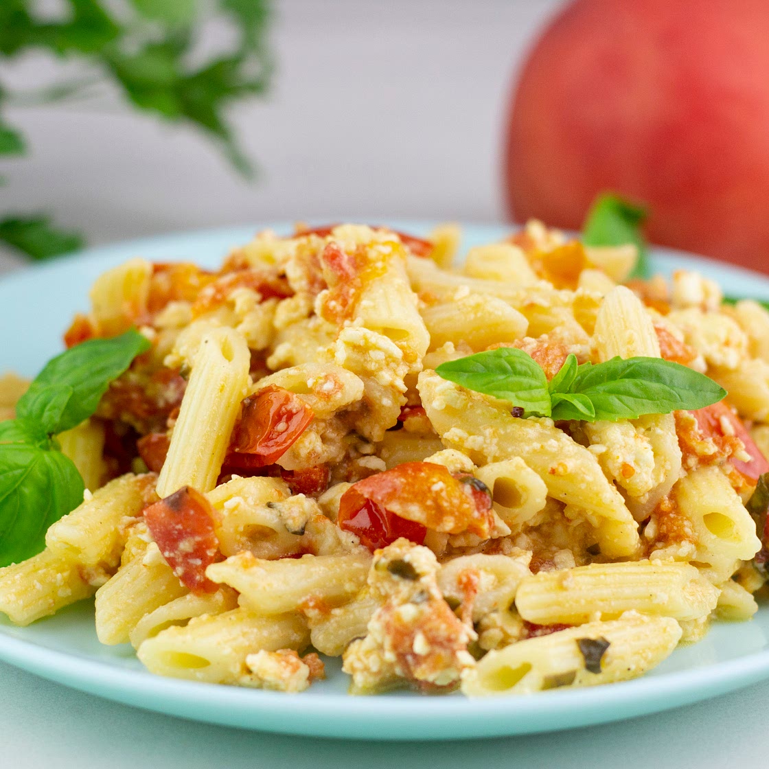 Healthy Baked Feta Pasta
