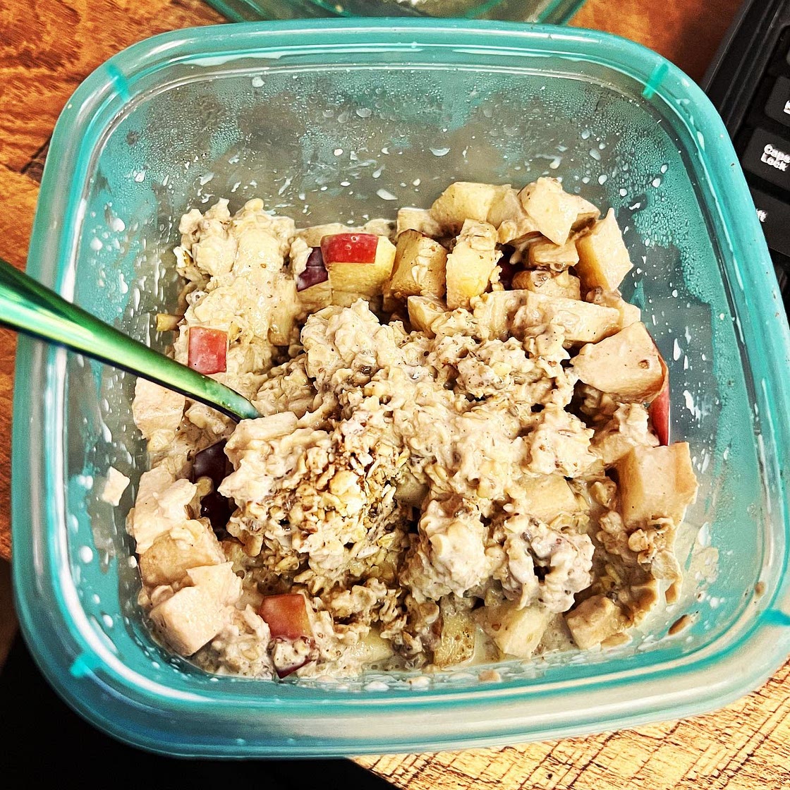 Apple Walnut Overnight Oats