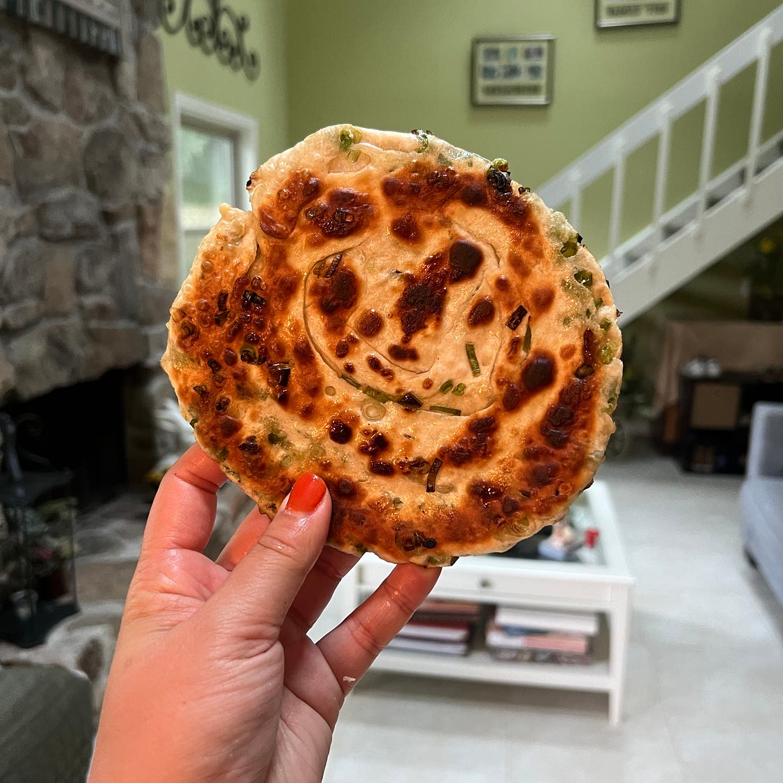Flakey Scallion Pancakes