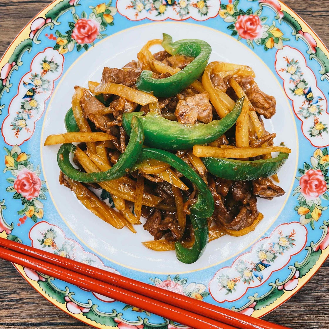 Green Pepper and Shredded Beef