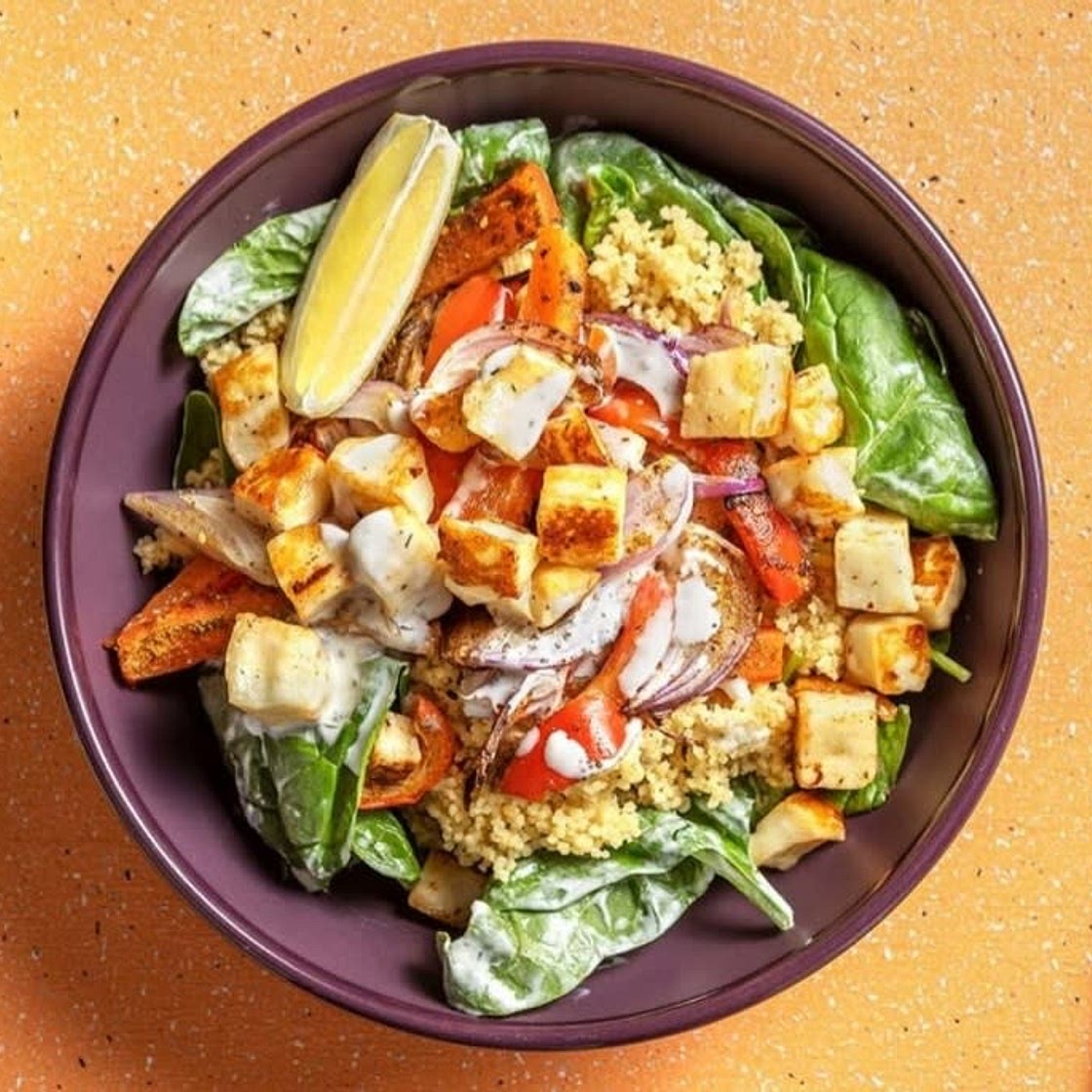 Halloumi, Pepper & Couscous Salad