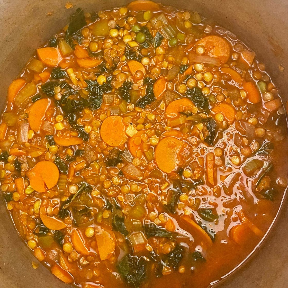 QUICK SMOKY RED LENTIL STEW FROM “PRETTY SIMPLE COOKING”