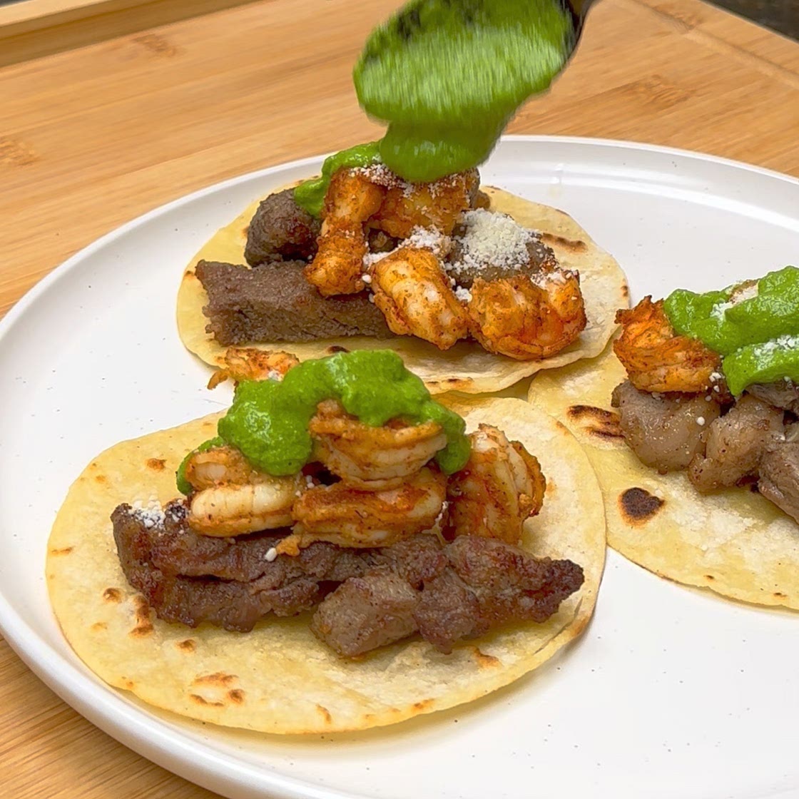 Air Fryer Surf n Turf Tacos