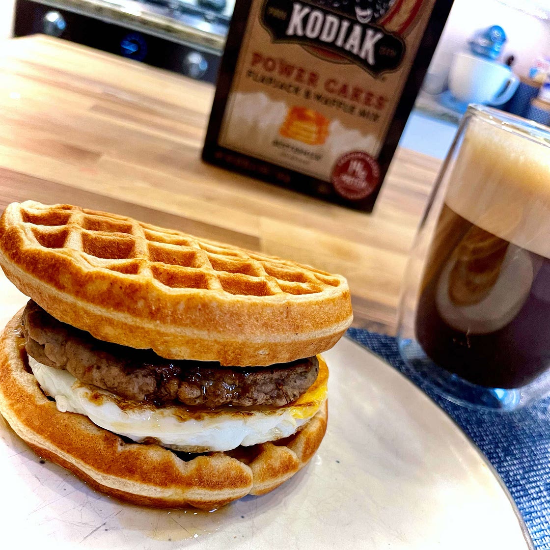 Power waffle sandwich 
