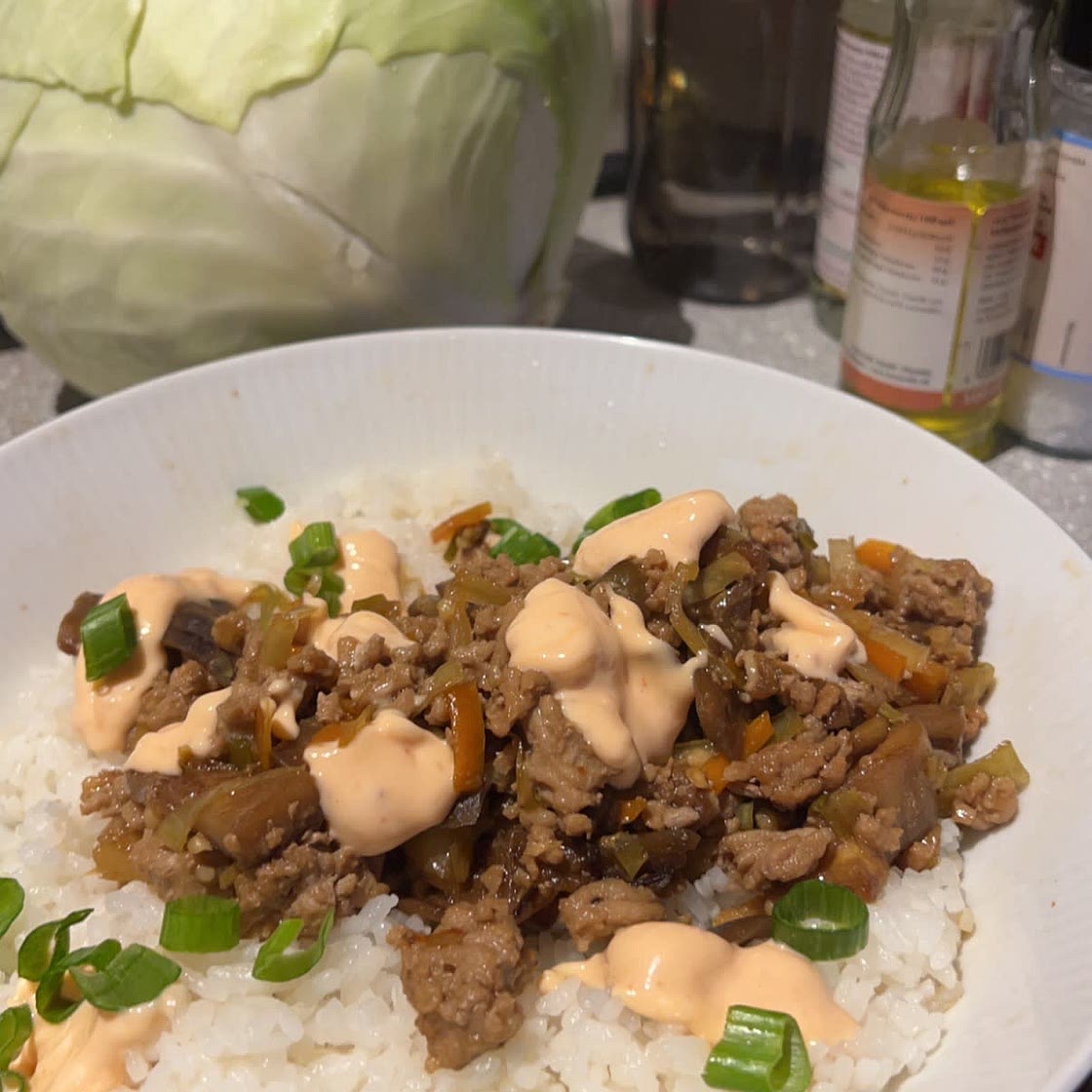 Dumpling Rice Bowl