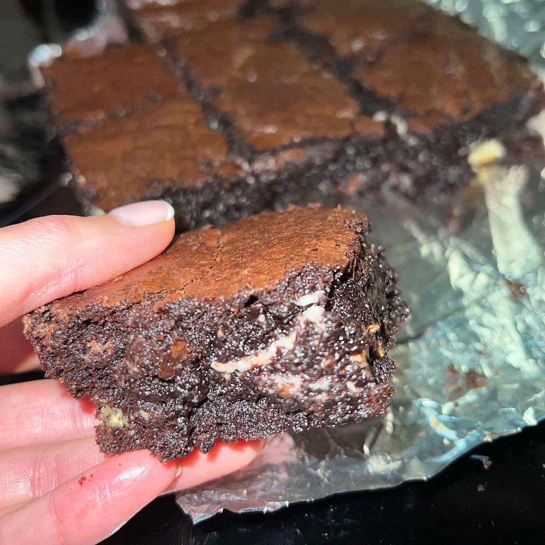 Triple Chocolate Brownies 