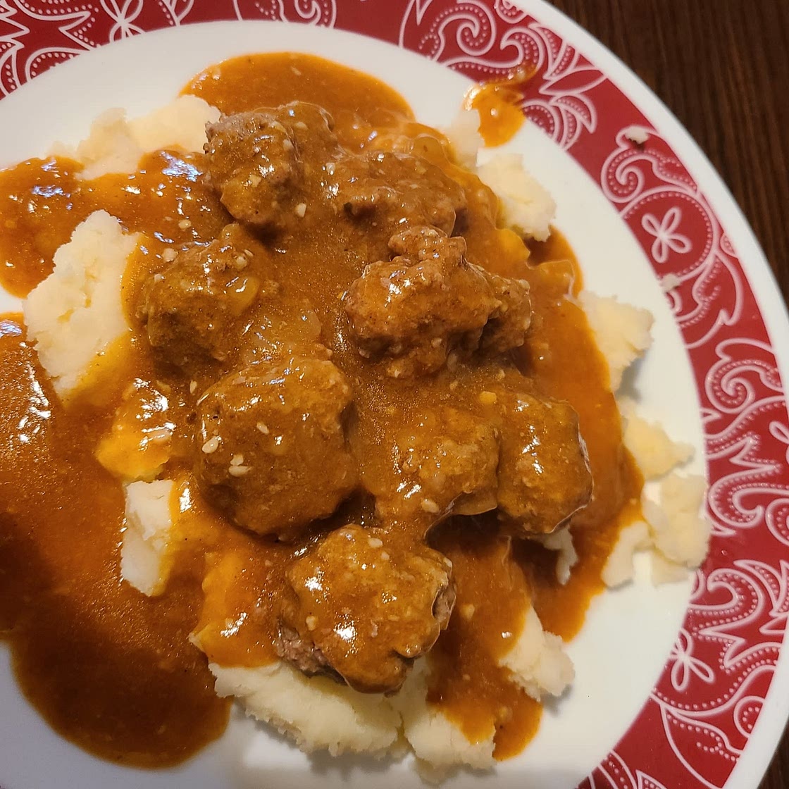 Slow-Cooker Salisbury Steak Meatballs