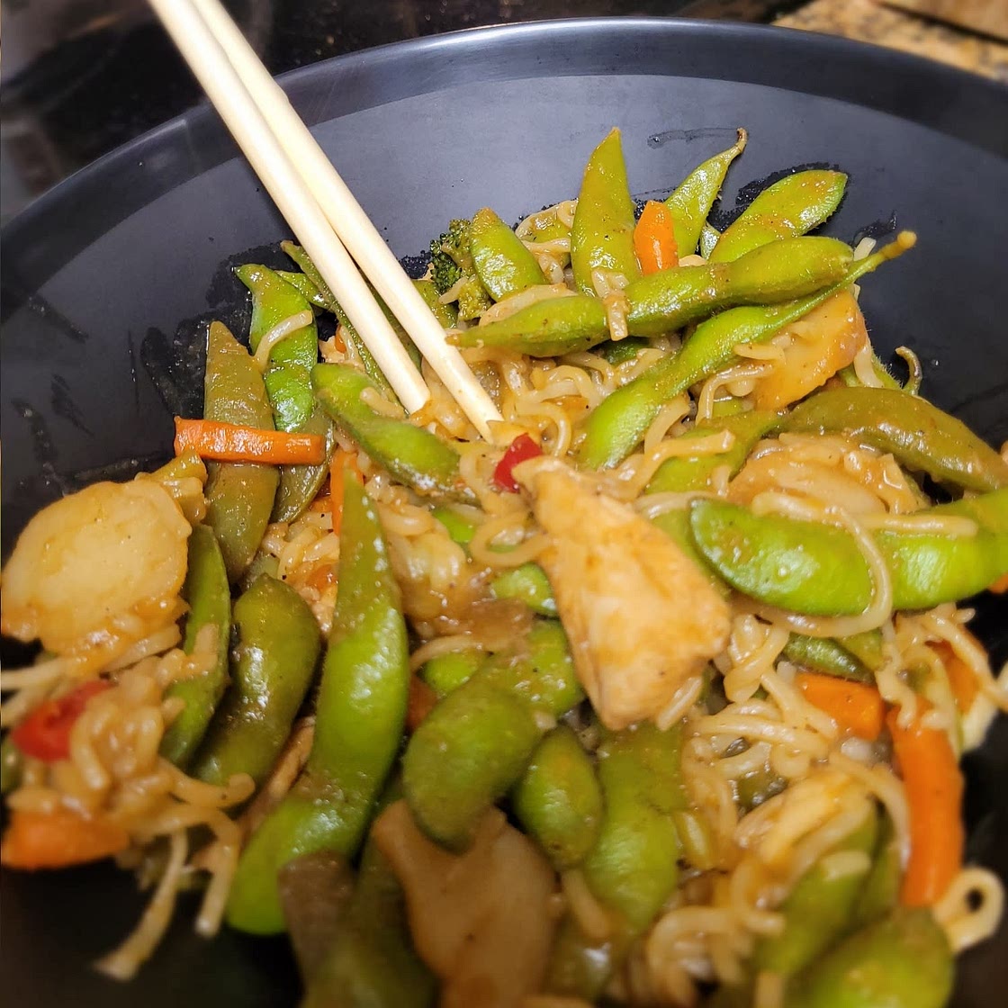 Homemade Chicken Yakisoba
