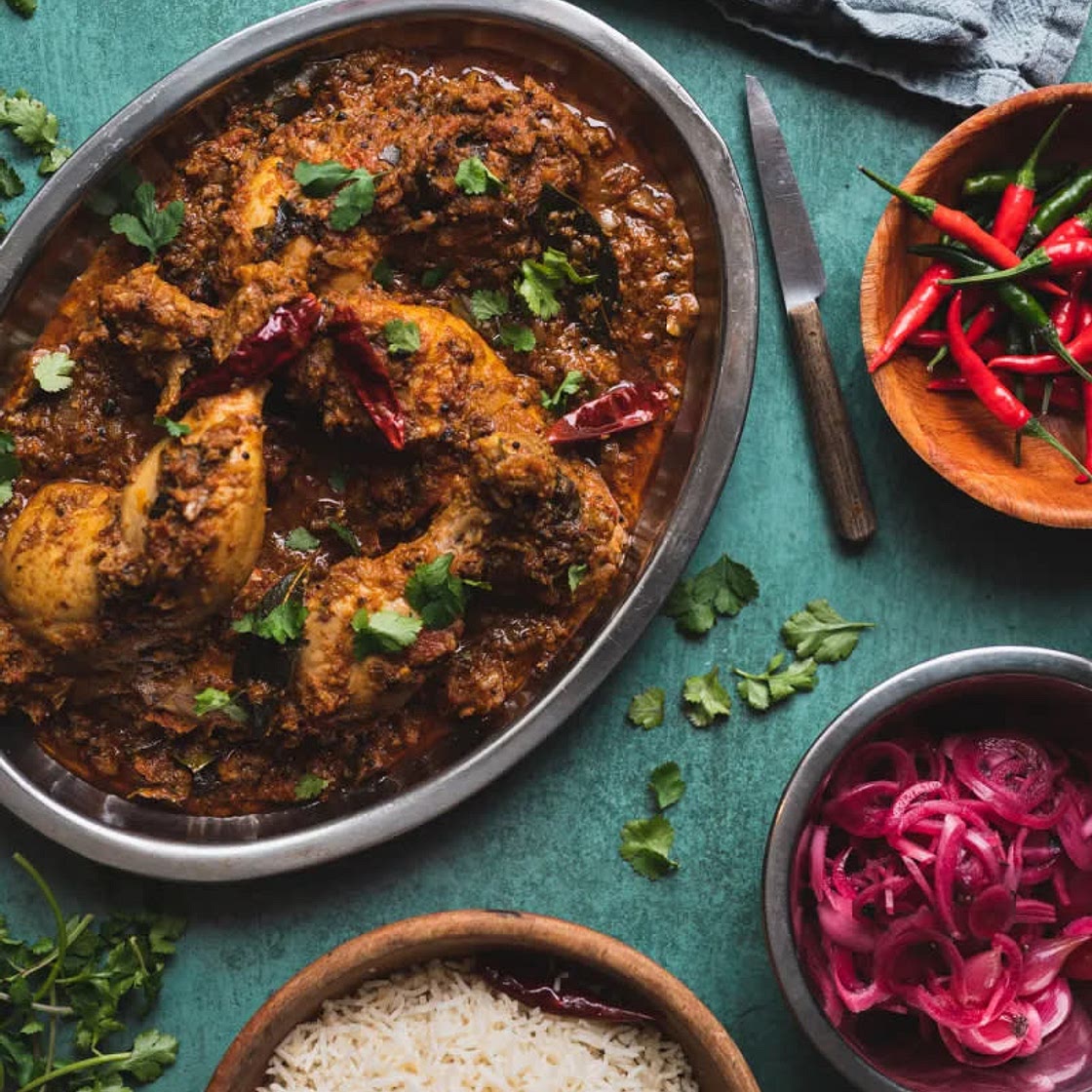 Chicken Chettinad [ SPICY SOUTH INDIAN CHICKEN CURRY ]