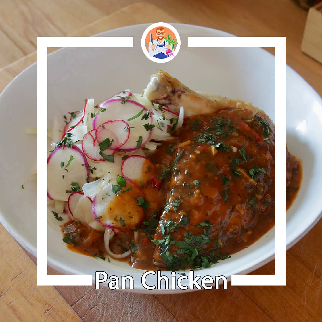Spicy Orange & Tarragon Pan Chicken with Radish Salad