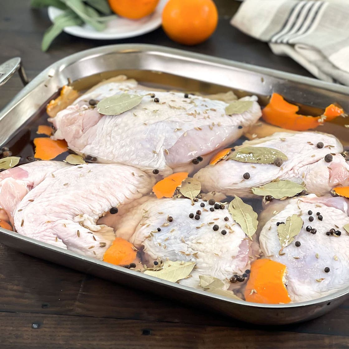 Easiest Way to Brine Turkey - Pieces!