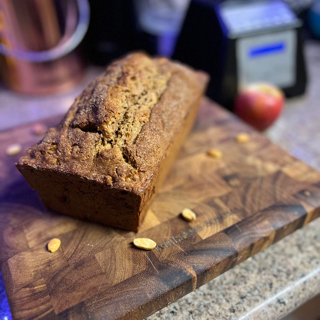 Peanut butter apple bread in Blendtec