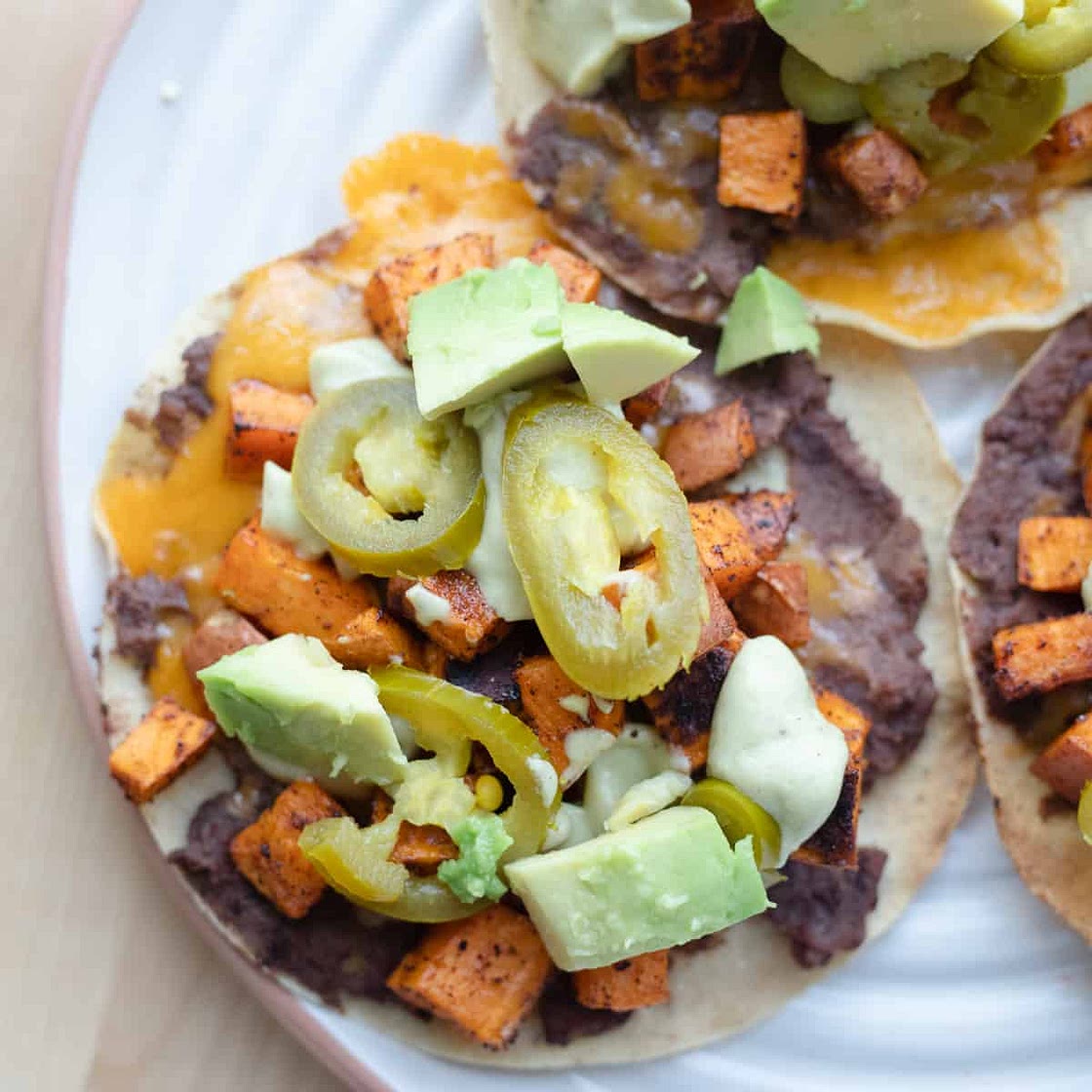 Sweet Potato Vegetarian Tostadas Recipe