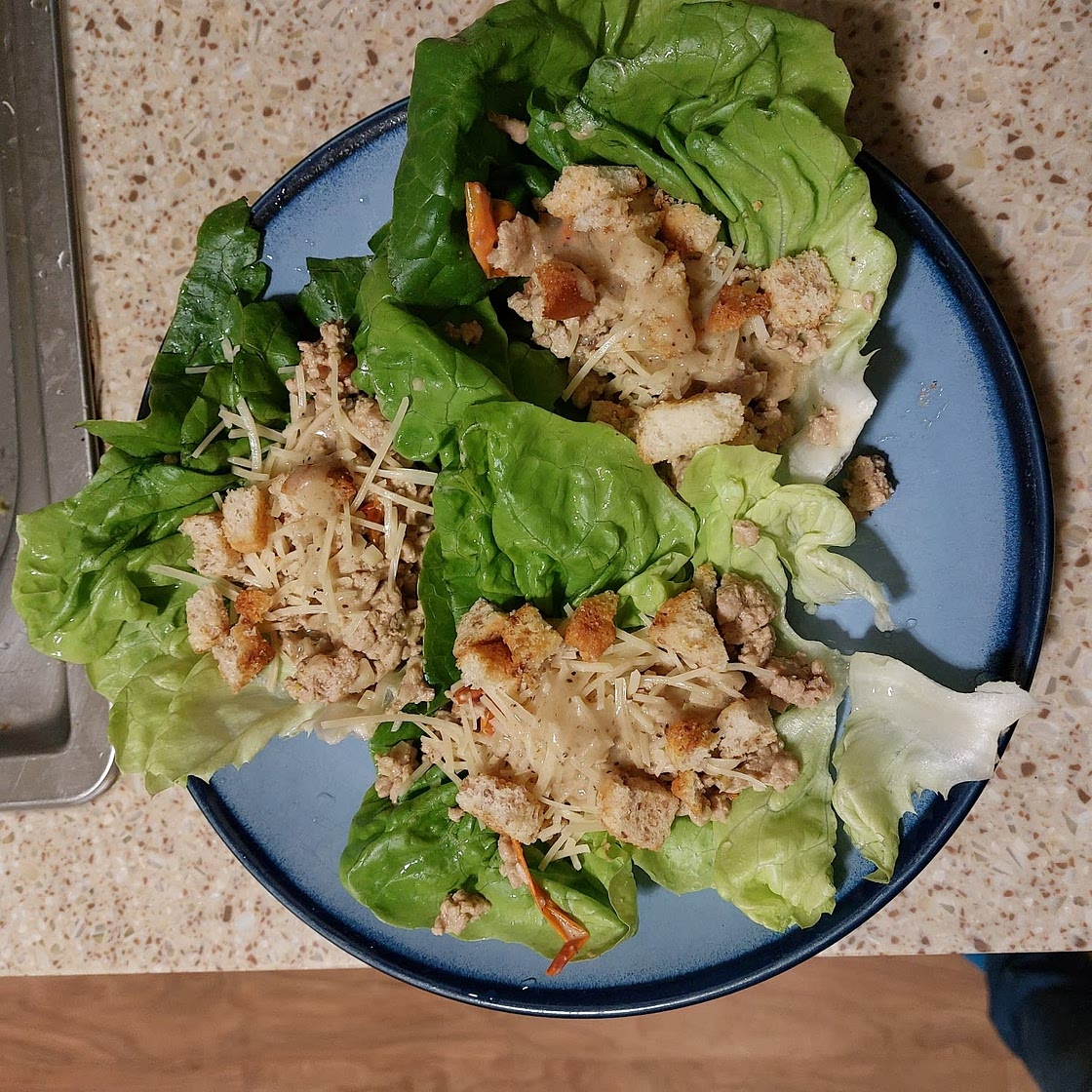 Turkey Caesar Lettuce Wraps