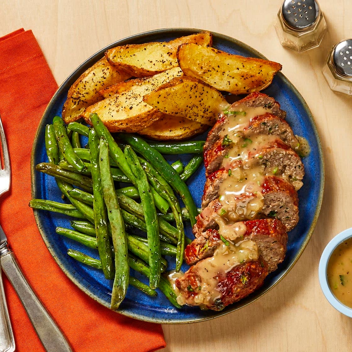 Meatloaf à la Mom & Gravy