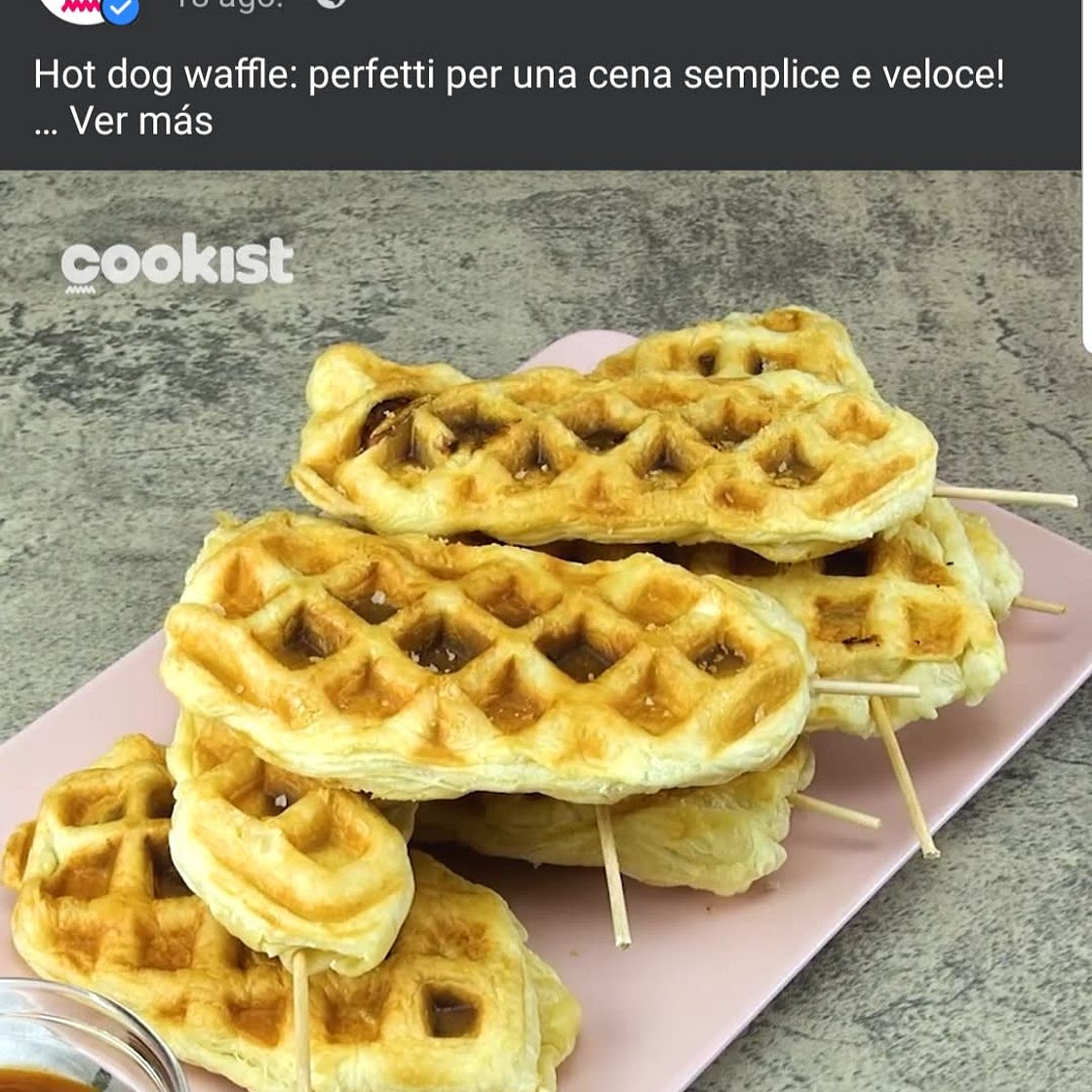 Hot dog waffle