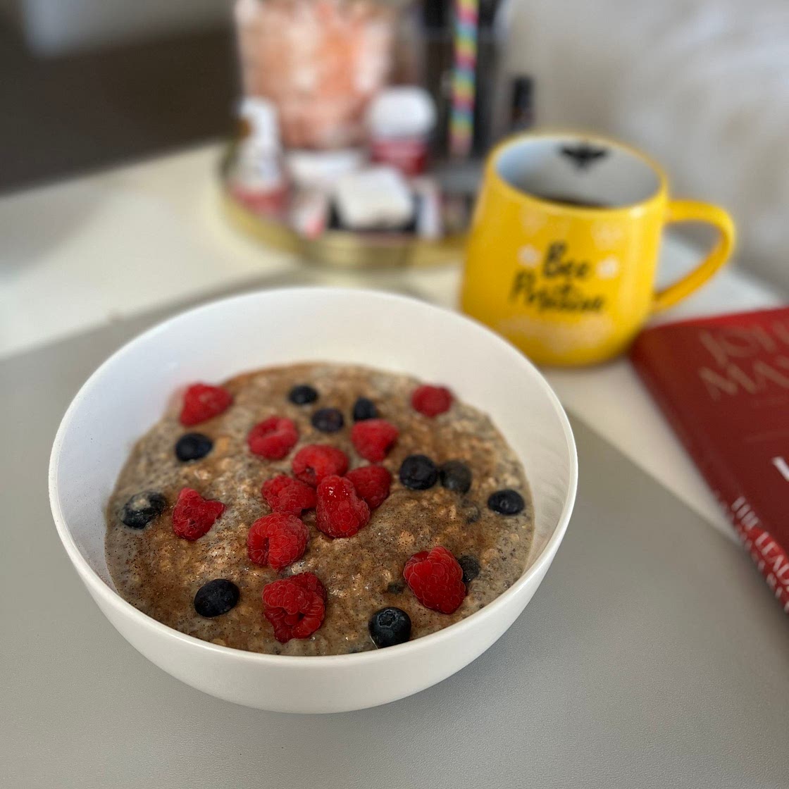 Raspberry & Blueberry Overnight Oats