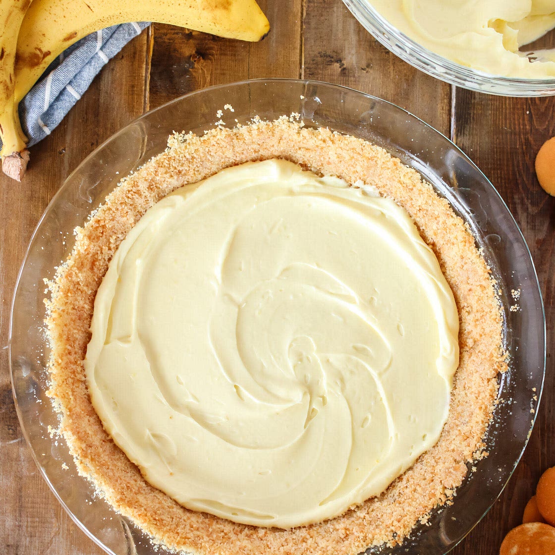 Banana Pudding CheeseCake “ No Bake, Easy “