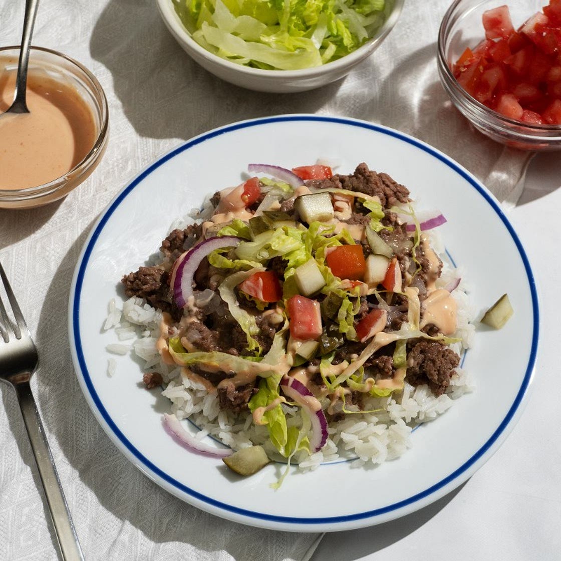 Cheeseburger Rice