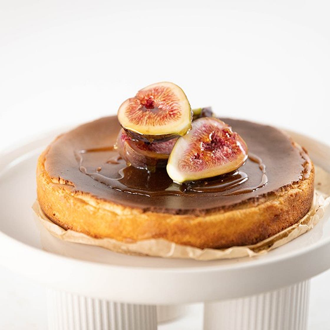 Burnt Cheesecake with Honey Figs — Everyday Gourmet